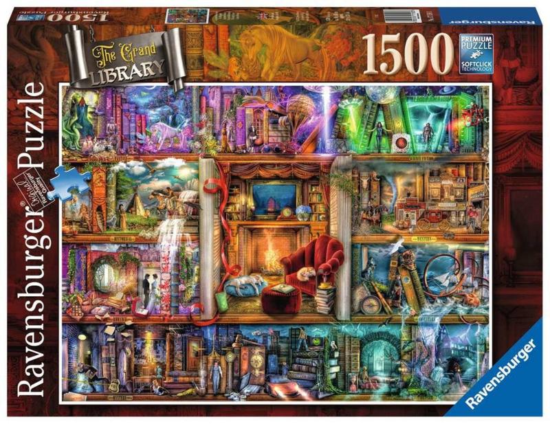 Ravensburger - De Grote Bibliotheek - 1500 stukjes, Ophalen of Verzenden, 500 t/m 1500 stukjes, Nieuw, Legpuzzel