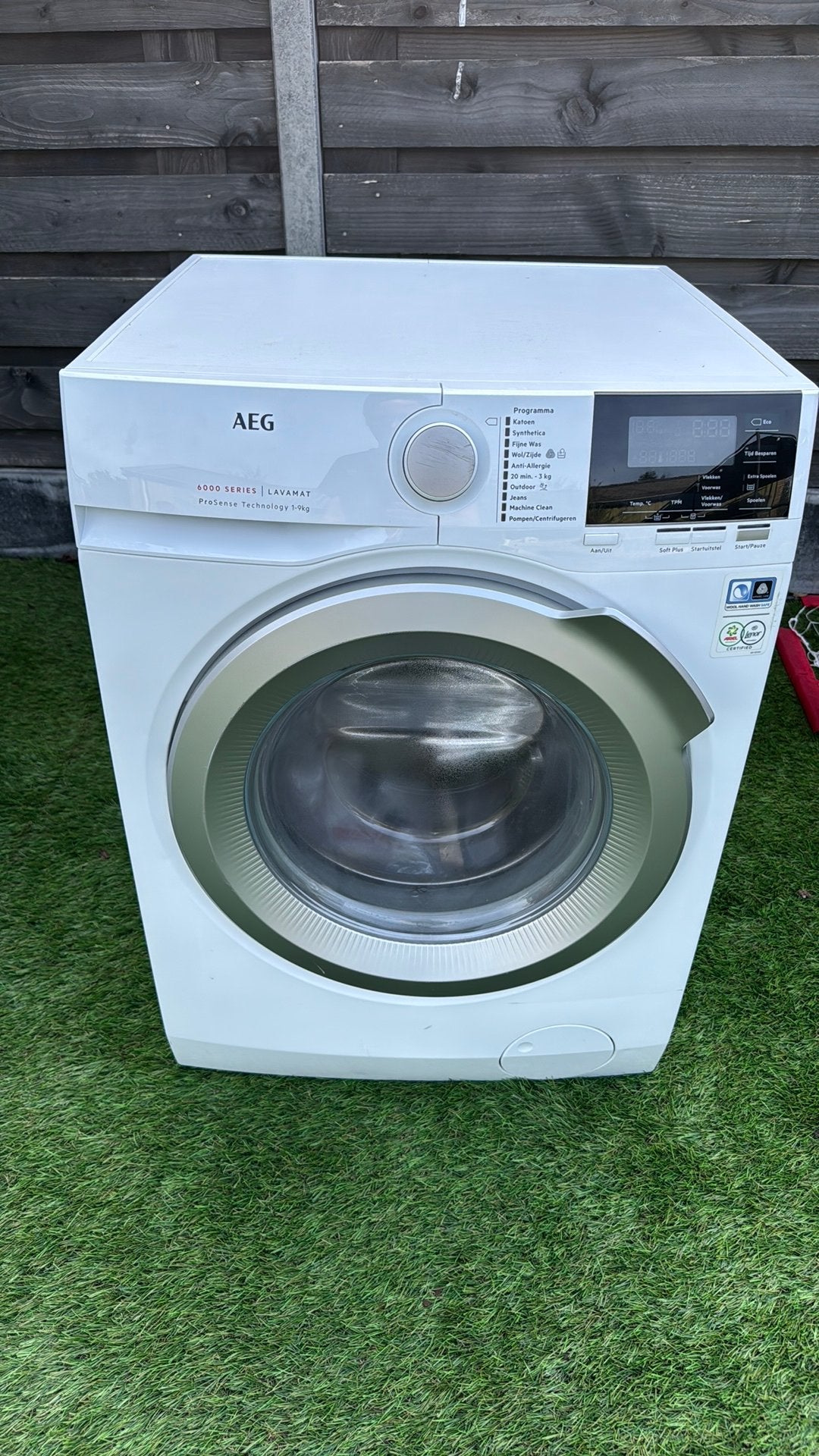 L6FBBERLIN aeg wasmachine, Witgoed en Apparatuur, Ophalen, 1200 tot 1600 toeren, Handwasprogramma, 8 tot 10 kg