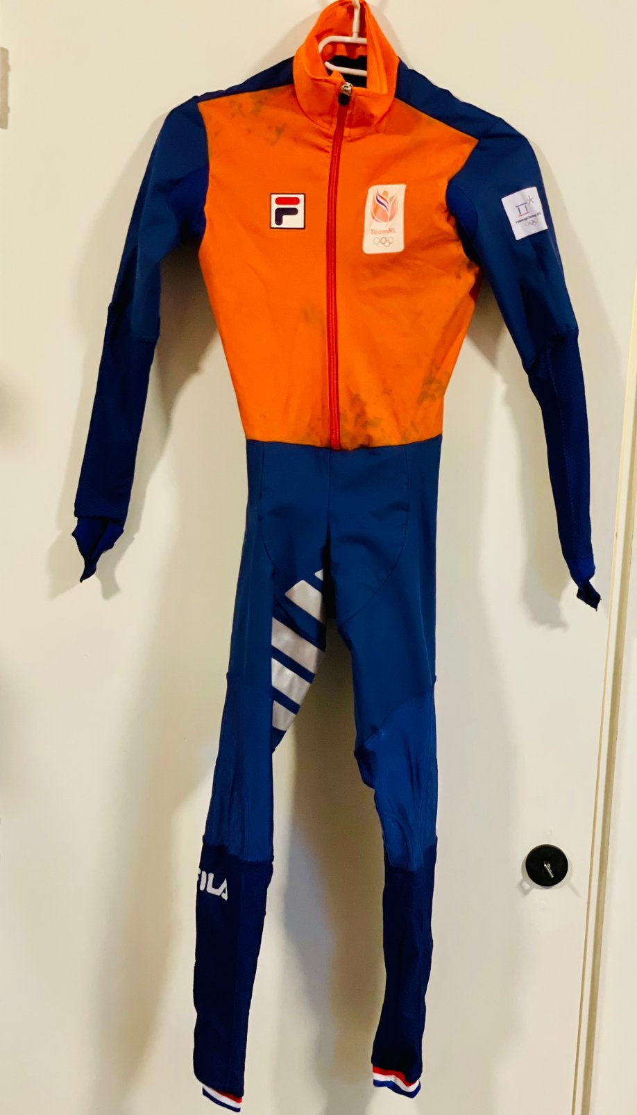 Schaatskleding schaatspak snelpak speedsuit maat S Fila, Ophalen of Verzenden, Zo goed als nieuw