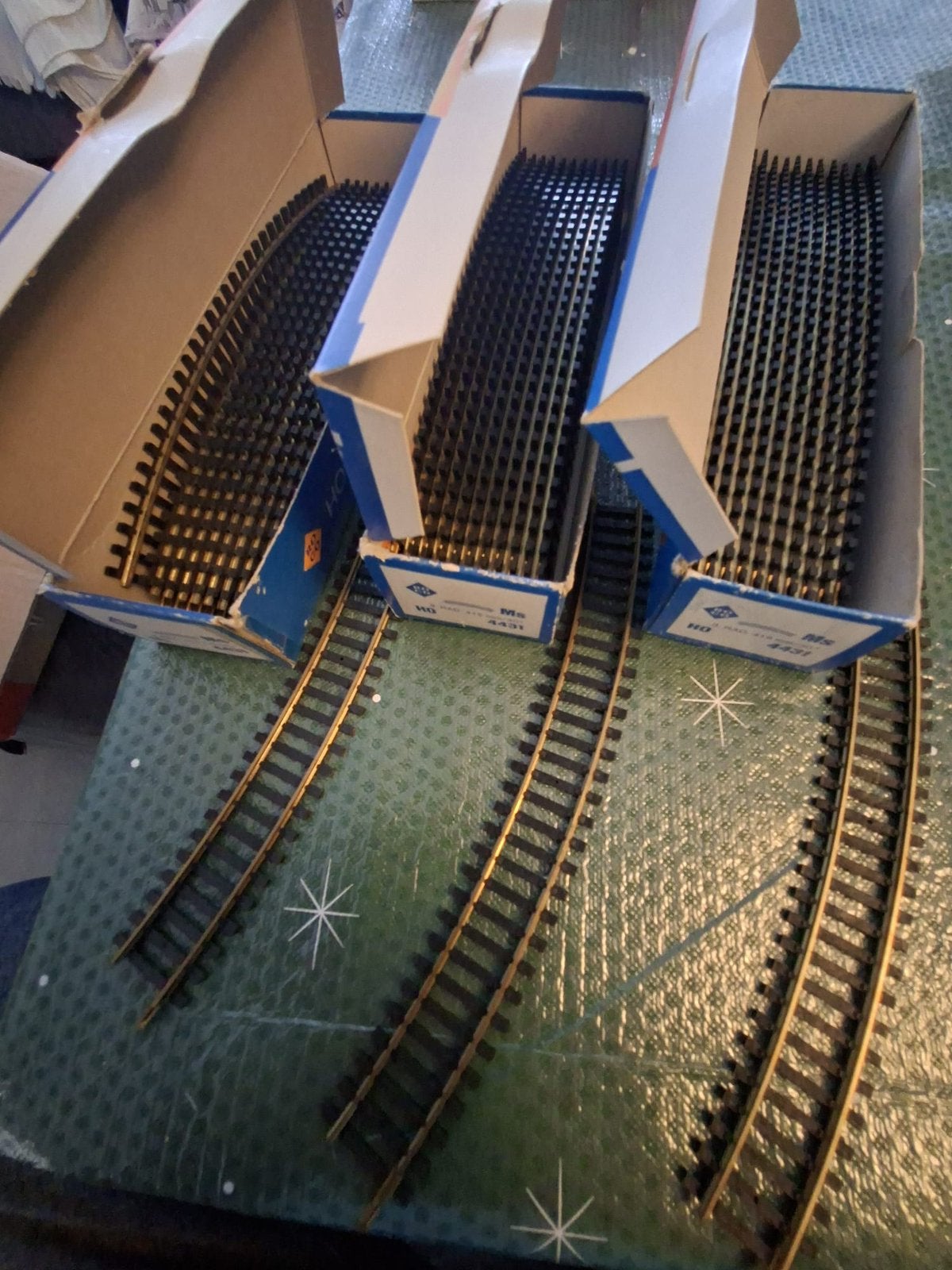 Roco messing boograils HO, Hobby en Vrije tijd, Modeltreinen | H0, Ophalen, Gelijkstroom, Rails, Zo goed als nieuw