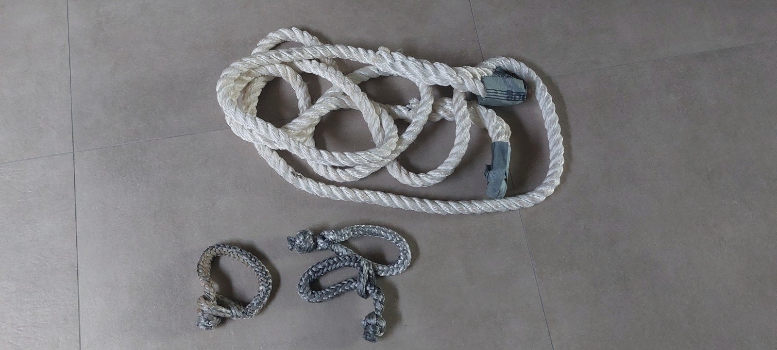 Kinetisch touw 6meter + Soft shackels, Ophalen, Nieuw