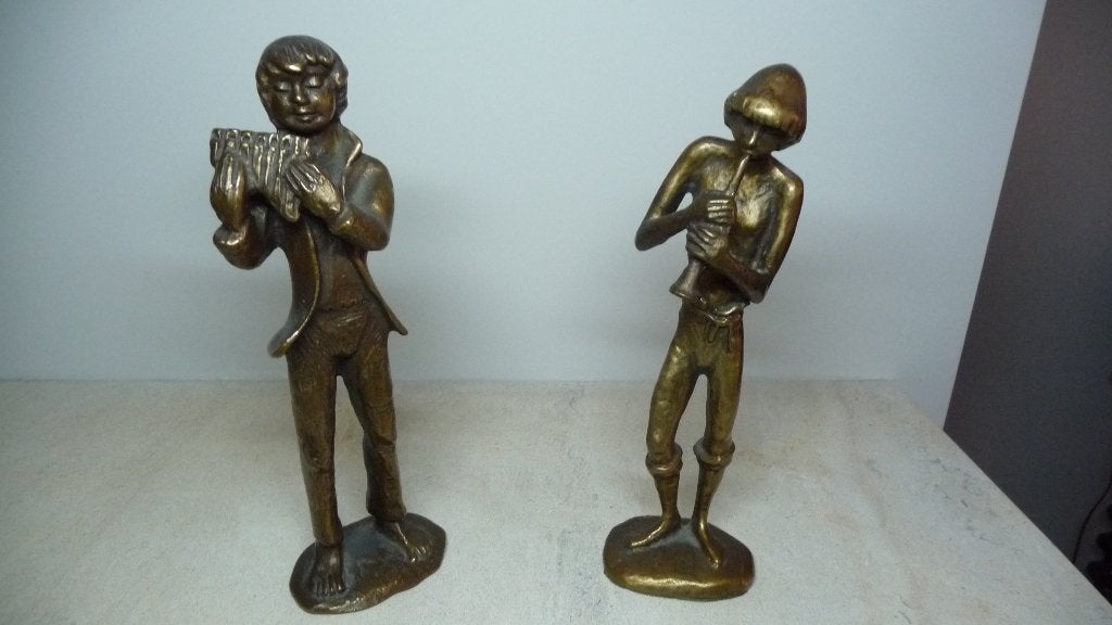 2 Bronzen beeldjes van Gerhard Kluckow, Ophalen of Verzenden, Zo goed als nieuw