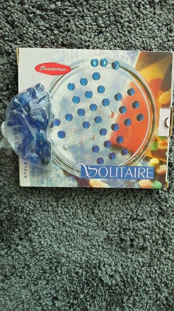 spel solitaire glas, Drie of vier spelers, Ophalen, Gebruikt