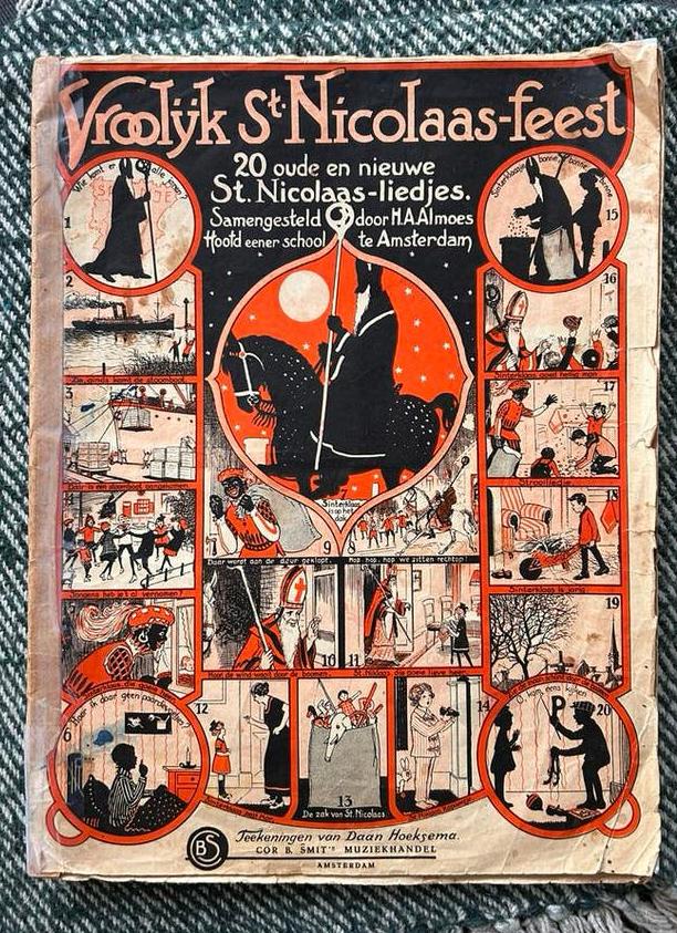 Vintage St Nicolaas liedjes / Sinterklaas liedjes, Antiek en Kunst, Antiek | Overige Antiek, Ophalen of Verzenden
