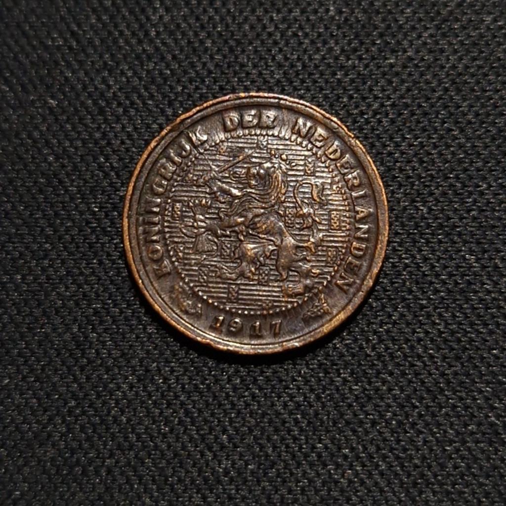 1/2 cent 1917, Verzenden, Koningin Wilhelmina, Losse munt