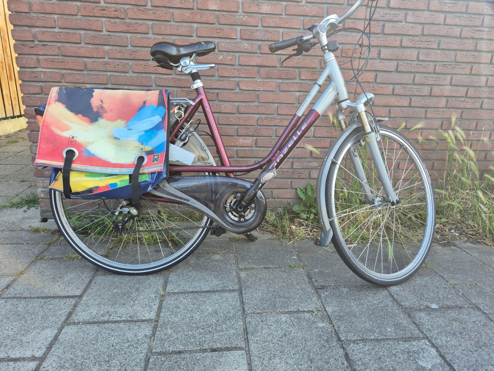 Gazelle Geneve Damesfiets - Comfortabel en compleet, Velgrem, Versnellingen, Ophalen of Verzenden, Gazelle