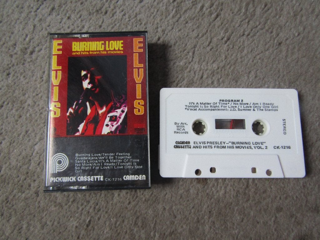 Cassette: Elvis Presley - Burning love, Gebruikt, 1 bandje, Ophalen of Verzenden, Origineel