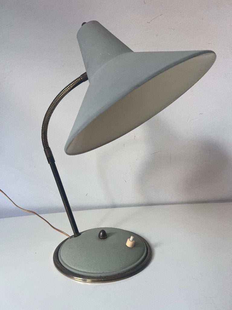 1950s Vintage Mid Century bureaulamp Bauhaus Industrieel, Huis en Inrichting, Lampen | Tafellampen, Bureaulamp, Vintage, Onbekend