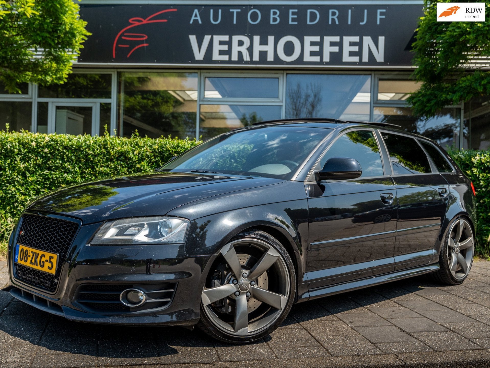 Audi A3 Sportback 2.0 TFSI S3 QUATTRO | AUDI EXCLUSIVE | PAN, Auto's, Gebruikt, 4 cilinders, 1984 cc, Zwart