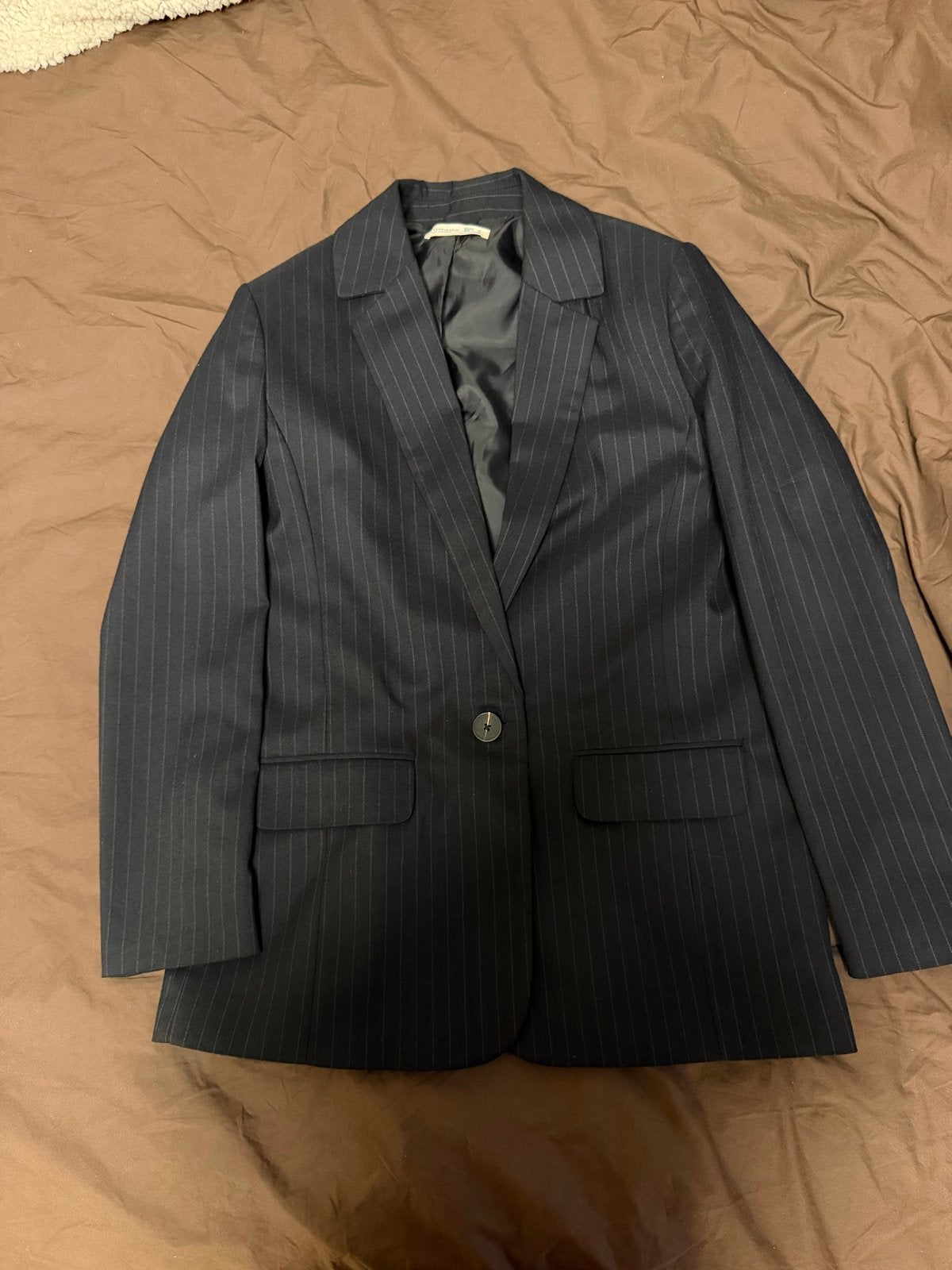 Donkerblauwe blazer, Blauw, Maat 42/44 (L), Ophalen of Verzenden, Jasje