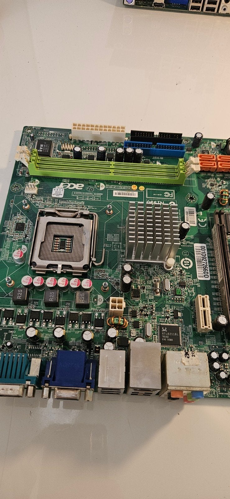 Acer JKBMS1 Moederbord LGA 775 HDMI+VGA, Gebruikt, Ophalen of Verzenden, Intel, LGA 775