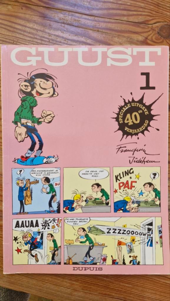Guust 1 - Speciale uitgave 40e verjaardag, Eén stripboek, Ophalen of Verzenden, Zo goed als nieuw, Franquin