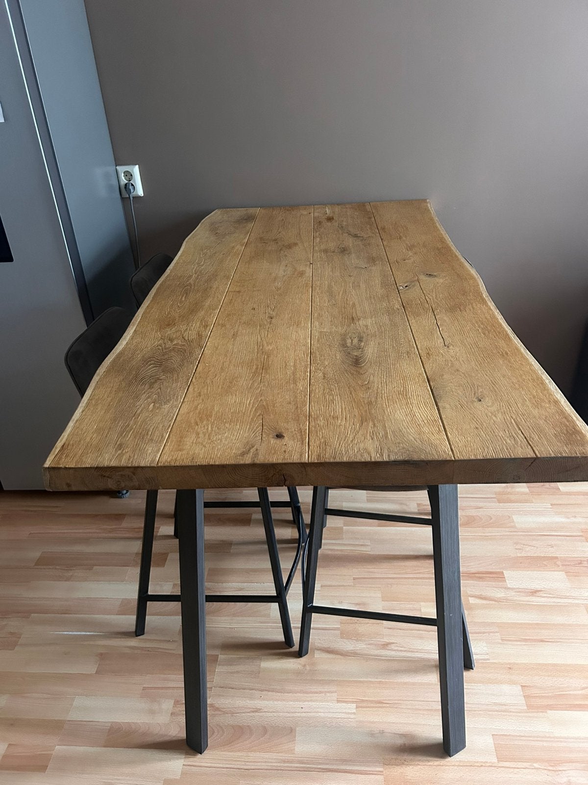 Hoge eetafel met krukken, Huis en Inrichting, Tafels | Eettafels, Ophalen, 50 tot 100 cm, Zo goed als nieuw, 150 tot 200 cm