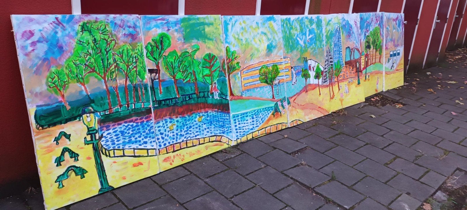 7-delig kunstwerk in opdracht van Panorama Mesdag, Antiek en Kunst, Ophalen of Verzenden