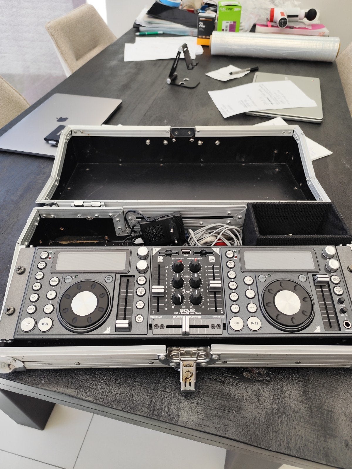 American Audio SDJ2 DJ-set in flightcase, Ophalen of Verzenden, Gebruikt, Dj-set, Overige merken