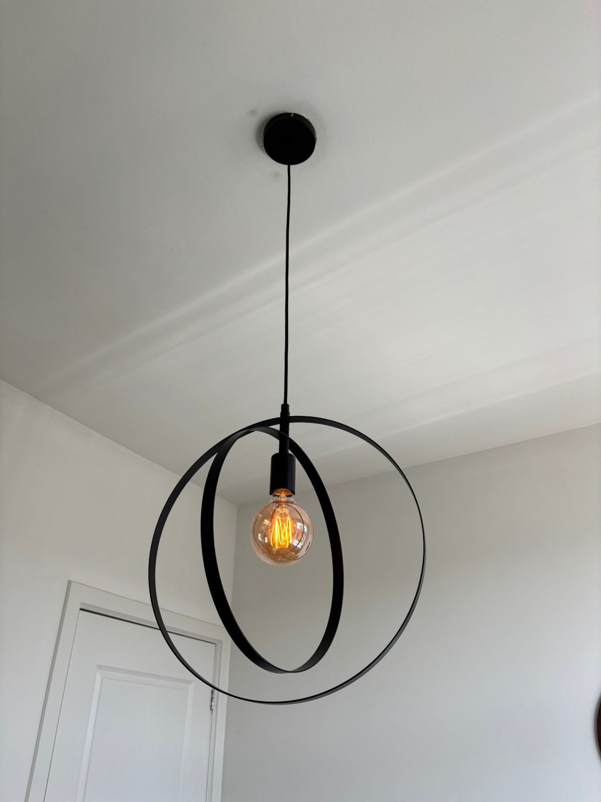 Hanglamp Thijs zwart - GAMMA incl. lichtbron, Ophalen, Zo goed als nieuw, Metaal, E27 (groot)
