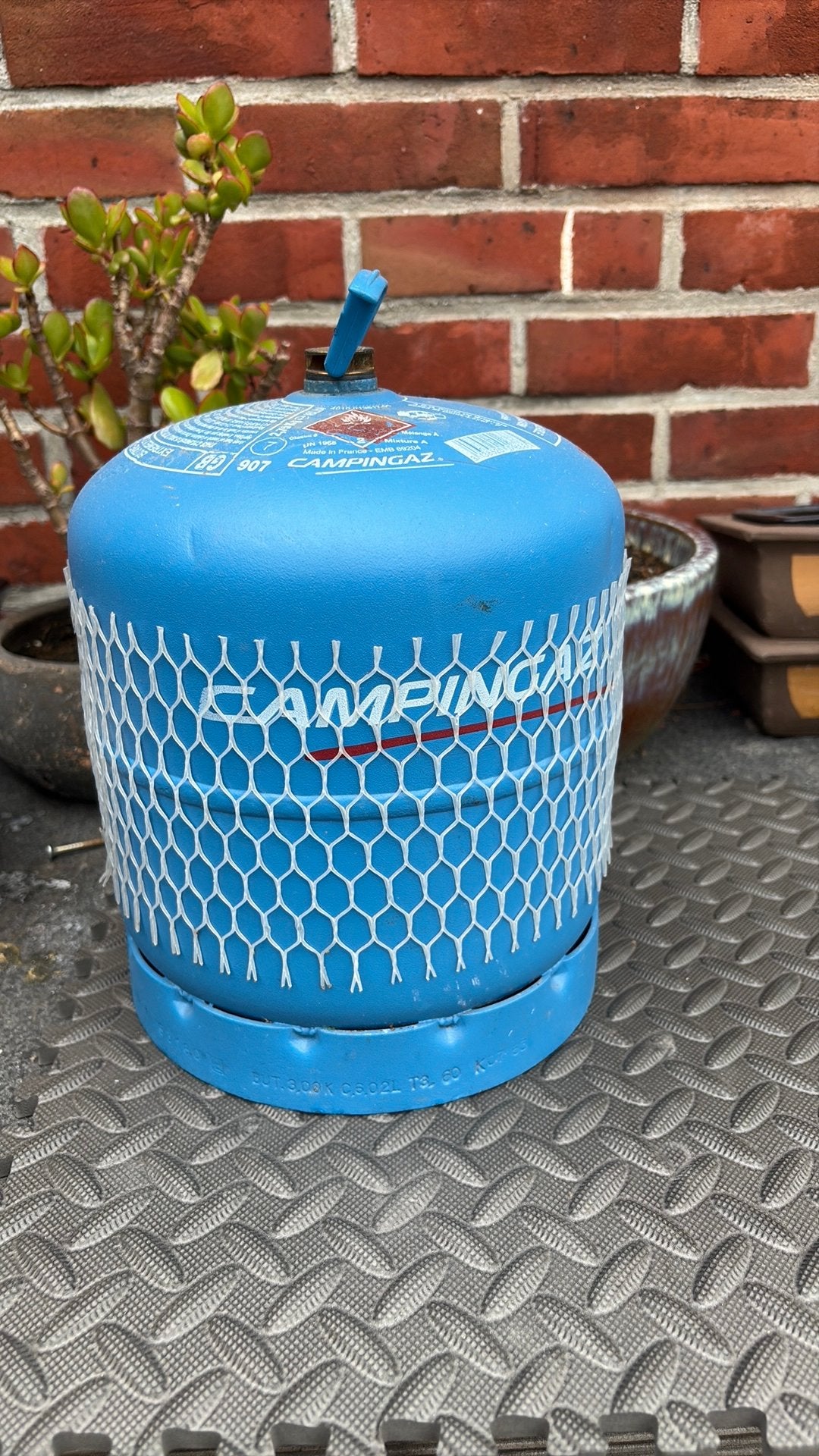 Campinggaz 907 halfvol, Ophalen, Zo goed als nieuw