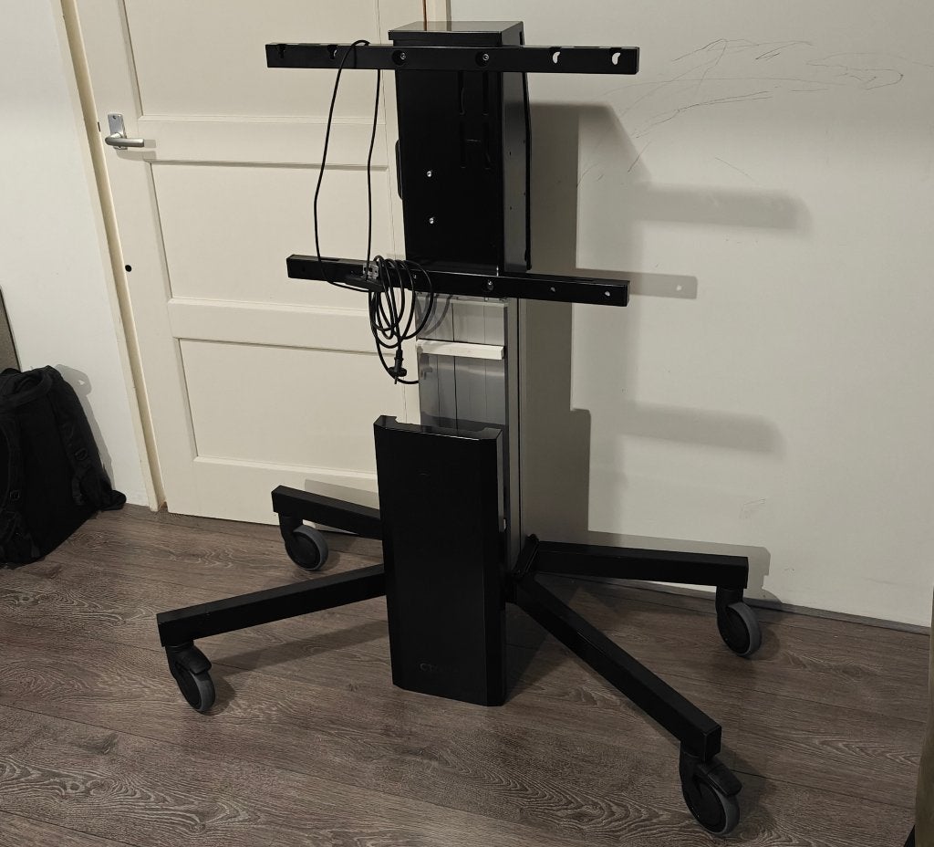 CTOUCH Wallom 2 Elektrisch Verstelbaar + Wielen, Audio, Tv en Foto, Ophalen, Gebruikt