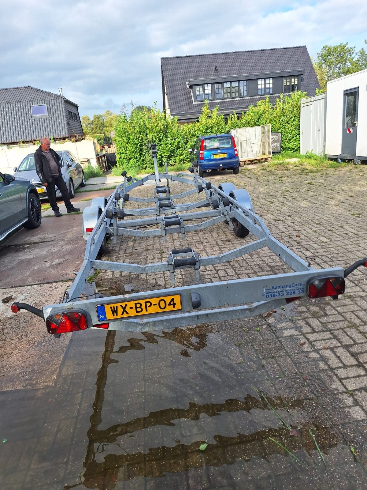 Kalf Boottrailer 8.5m - 3500kg, Ophalen, Gebruikt, 6 tot 9 meter, 3000 kg of meer