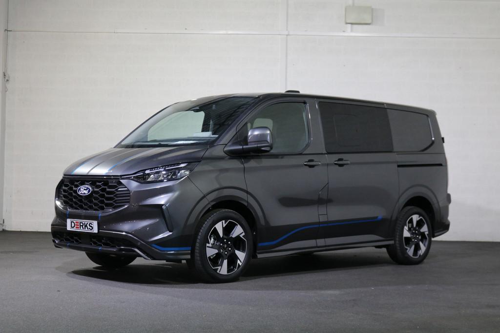 Ford Transit Custom 2.0 TDci 170pk L1 H1 Sport DC AWD BPM Vr, Auto's, Bestelauto's, Automaat, Gebruikt, Euro 6, Origineel Nederlands