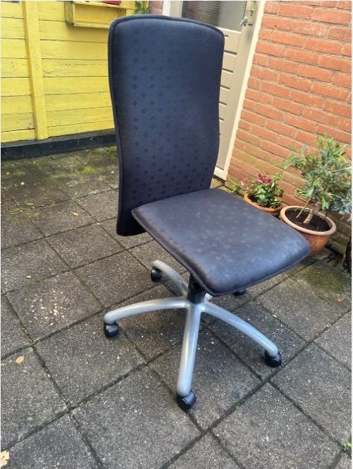 Zwarte Bureaustoel, Huis en Inrichting, Bureaustoelen, Gebruikt, Bureaustoel, Zwart, Ophalen