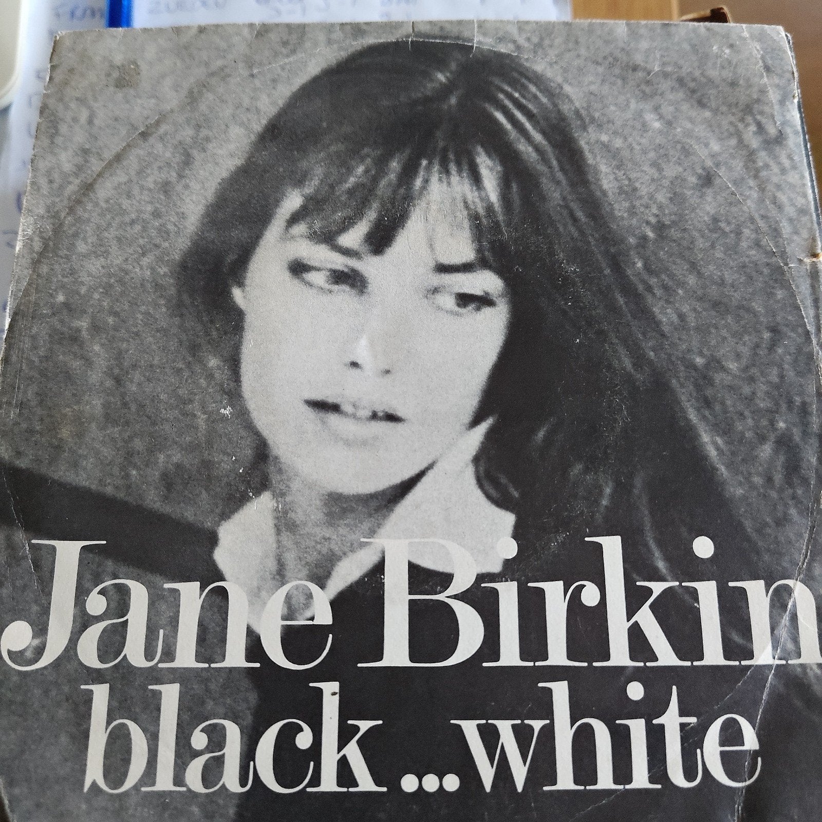 Jane Birkin - Black ... White Vinyl Single (Gebruikt), Gebruikt, 7 inch, Ophalen of Verzenden, Pop
