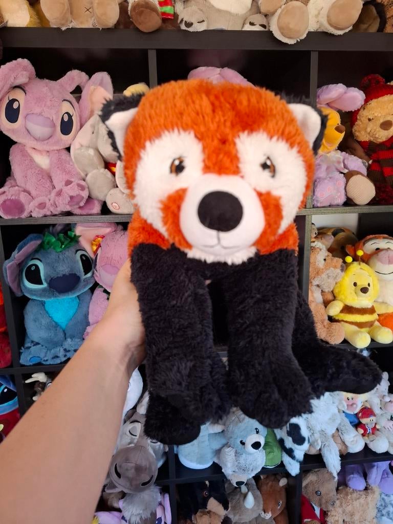 Schattige Rode Panda Knuffel - Zo goed als nieuw, Oranje, Verzenden, Overige typen, Zo goed als nieuw