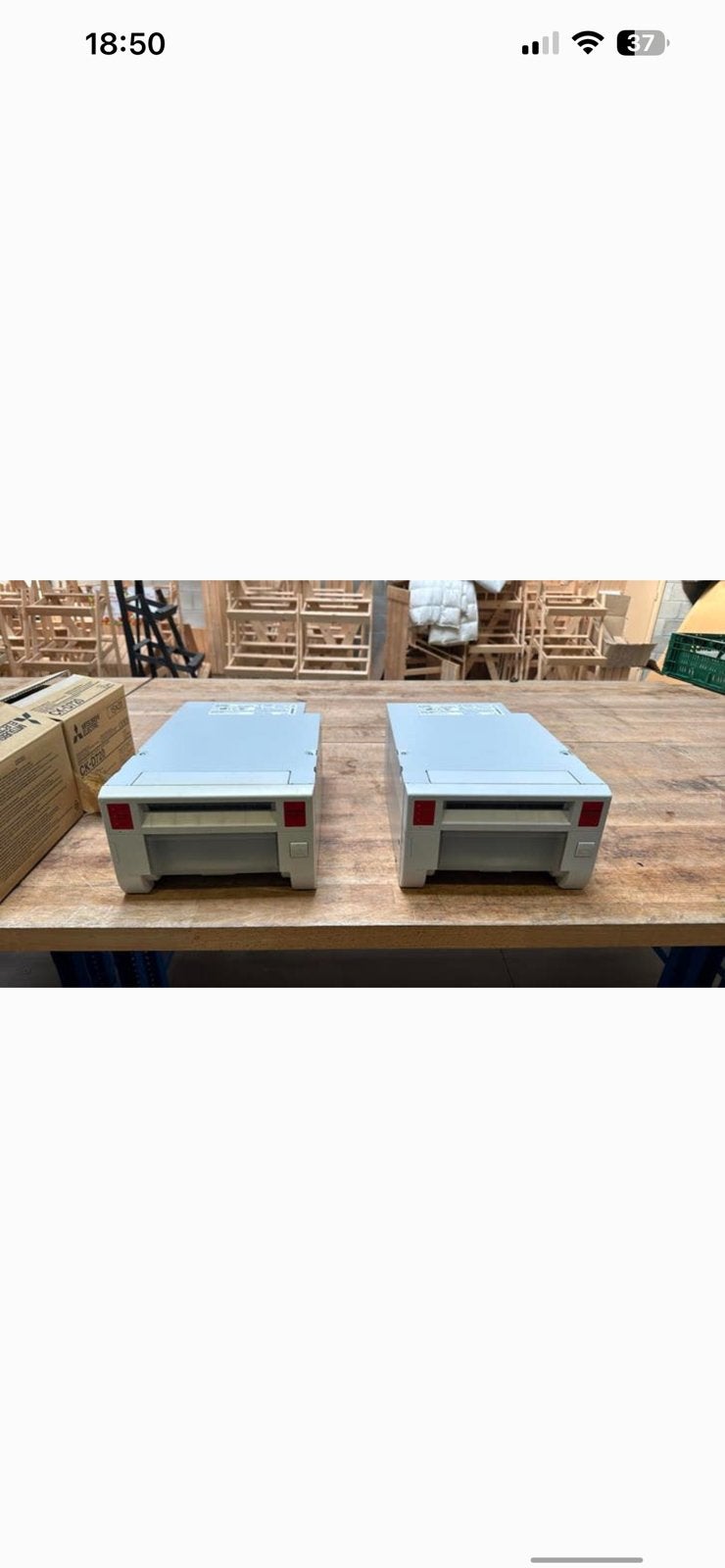 2x Mitsubishi Fotoprinters - Compact en Efficiënt, Ophalen, Gebruikt, Fotoprinter, Kleur printen