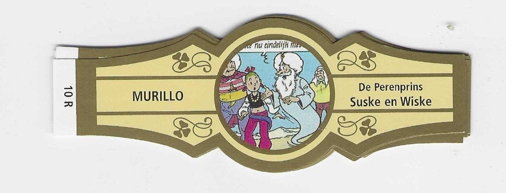 reeks 2661  suske en wiske 1-10 sigarenbanden, Ophalen of Verzenden, Zo goed als nieuw, Sigarenbandjes