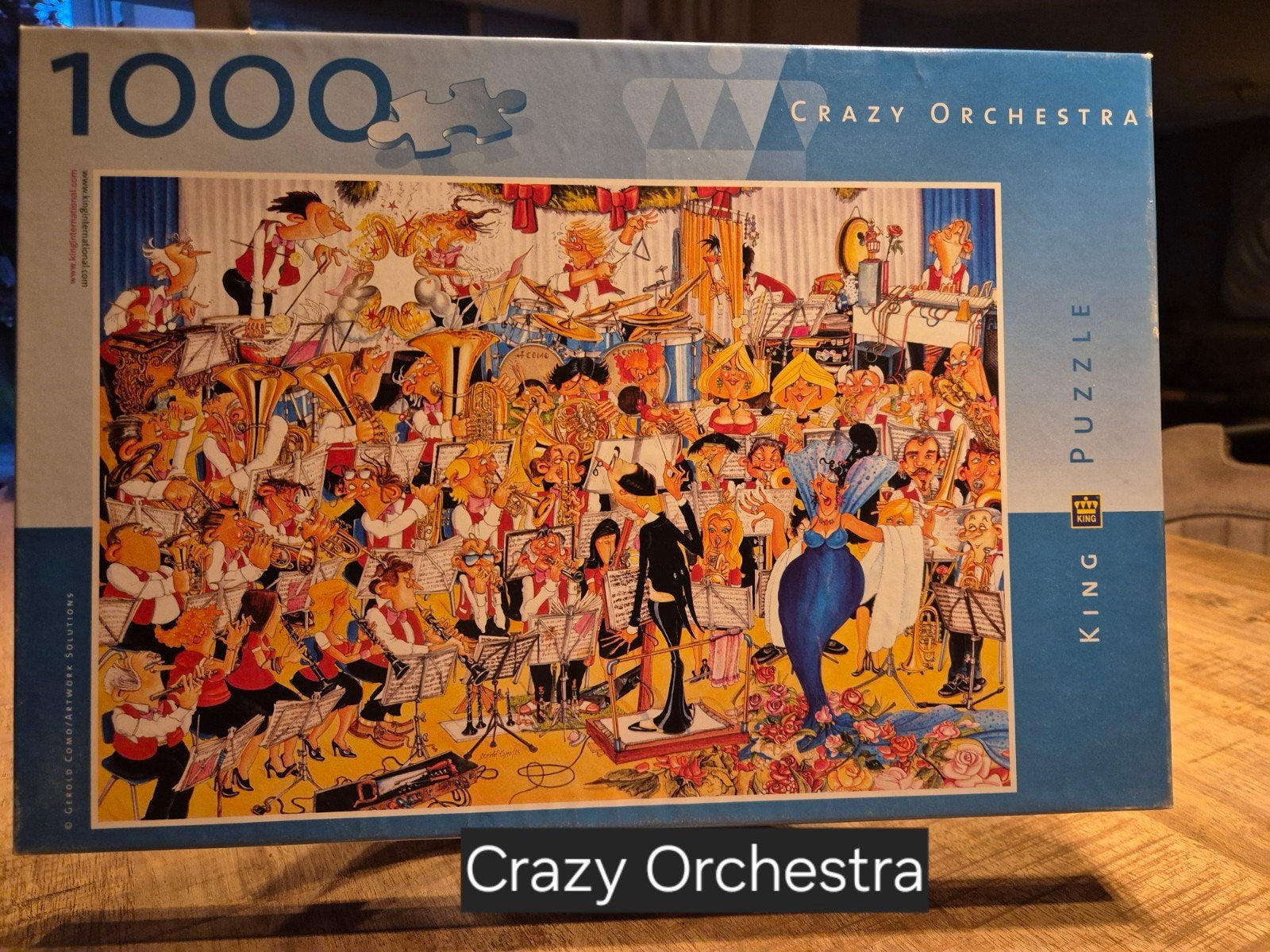 King Puzzel Crazy Orchestra 1000 stukjes, Ophalen, 500 t/m 1500 stukjes, Gebruikt, Legpuzzel