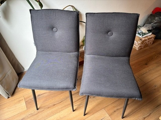 Set van 4 donkergrijze stoelen – Loods 5, Ophalen, Gebruikt, Industrieel - scandinavisch, Vier