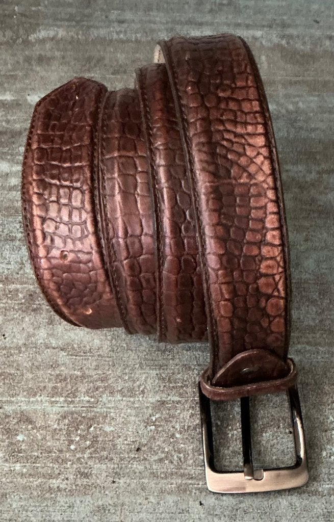 Rehab. Leren riem. 105 cm., 95 tot 105 cm, Bruin, Ophalen of Verzenden, Zo goed als nieuw