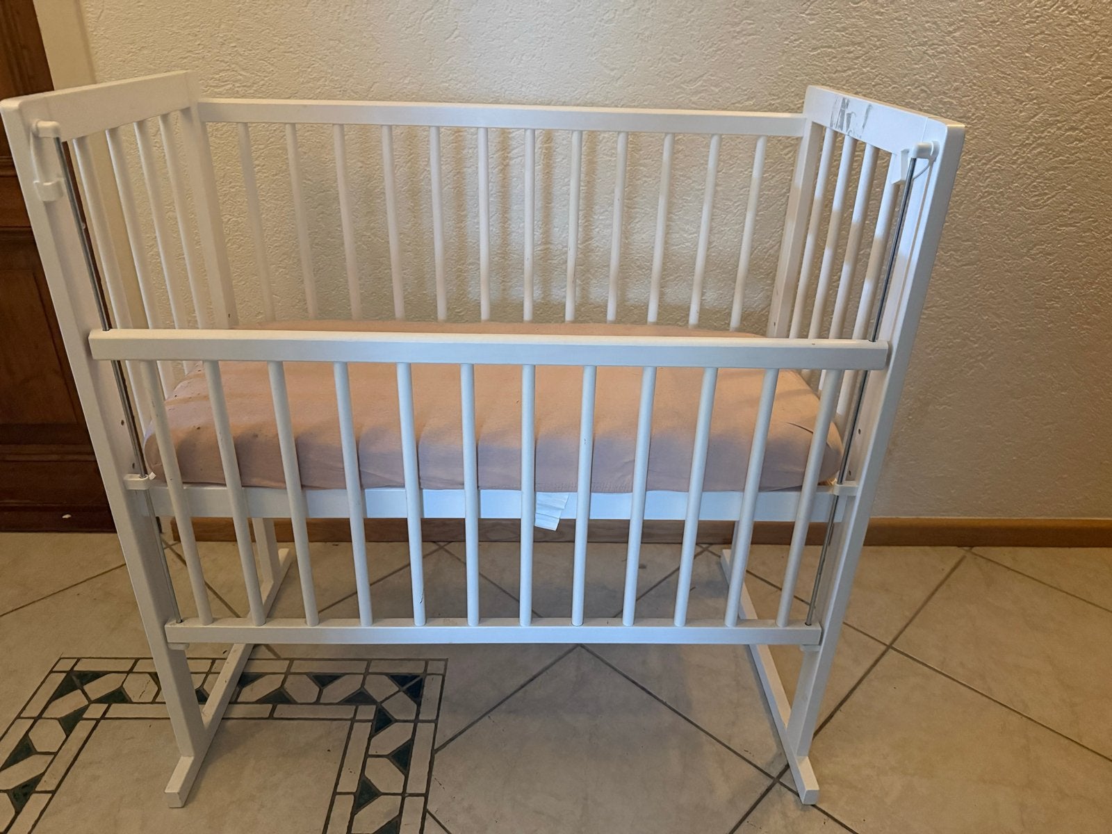 Petit Amelie Co-sleeper Wit Hout met Matras, Ophalen, Gebruikt, Wieg