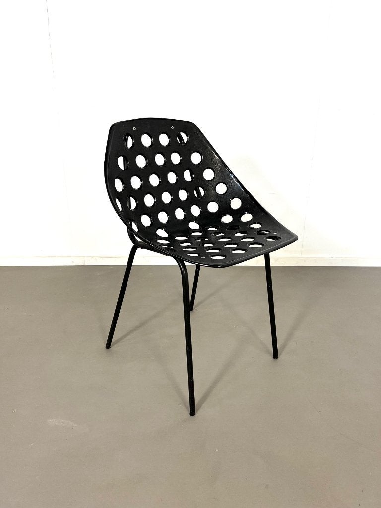 Coquillage-stoel van Pierre Guariche voor Meurop,  jaren 60, Ophalen, Gebruikt, Grijs, Eén