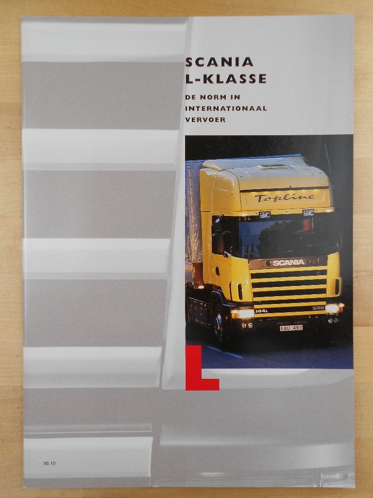 Scania 144L 124L 114L 94L Brochure 1995 – 144 124 114 94 L, Ophalen of Verzenden, Zo goed als nieuw, Overige merken, Scania