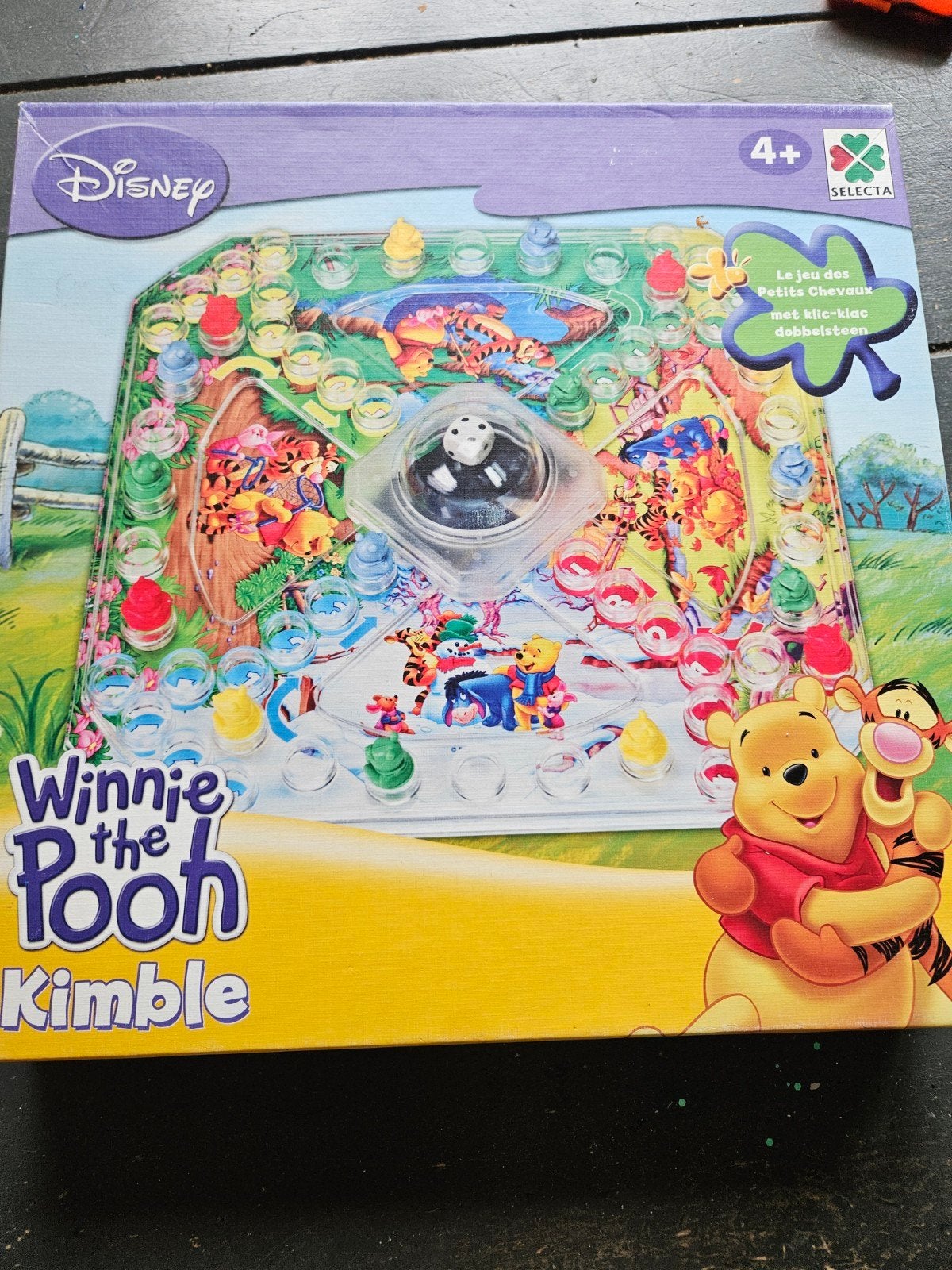 Winnie the pooh kimble mens erger je niet bordspel, Een of twee spelers, Ophalen of Verzenden, Gebruikt
