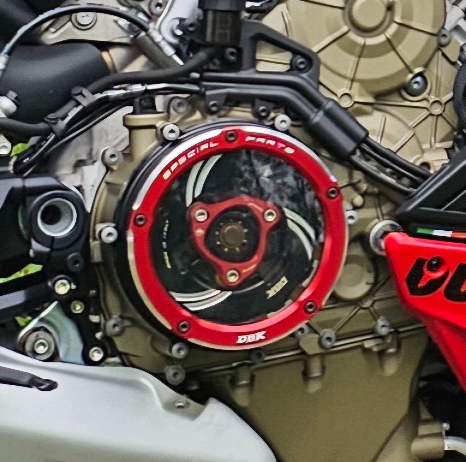 ducabike dbk clear clutch cover compleet, Motoren, Ophalen of Verzenden, Gebruikt