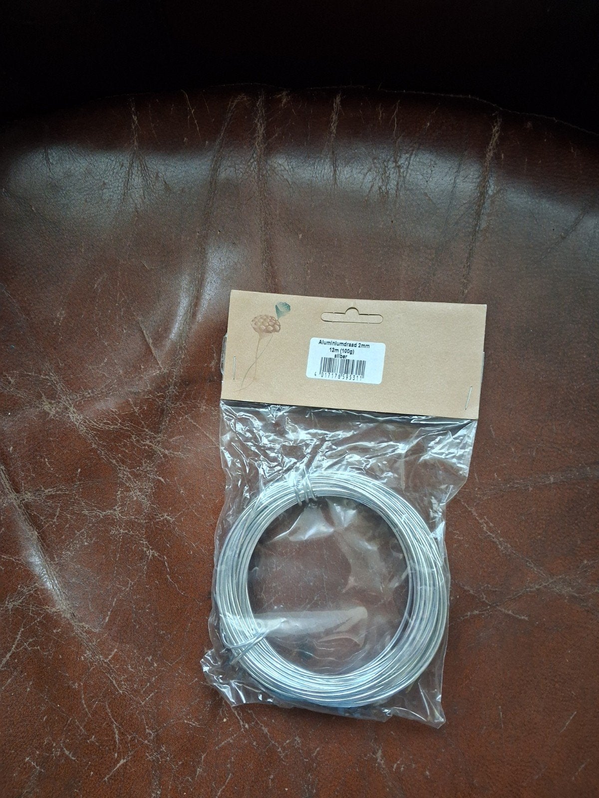 Te koop zilver kleurig alminium  draad 2mm 12m. Per 10 stuks, Hobby en Vrije tijd, Ophalen of Verzenden, Nieuw