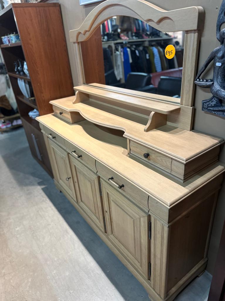 Dressoir met spiegel, Ophalen of Verzenden, Zo goed als nieuw, S, Minder dan 100 cm