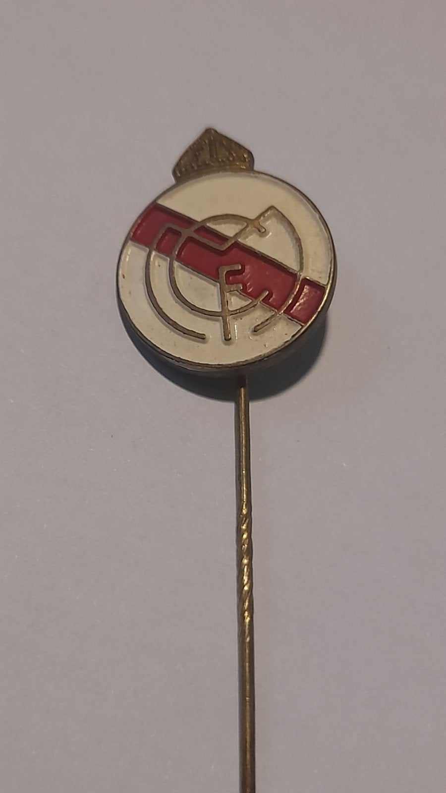 Vintage Real Madrid Speldje - Voetbal Club Pin, Verzenden, Gebruikt, Sport