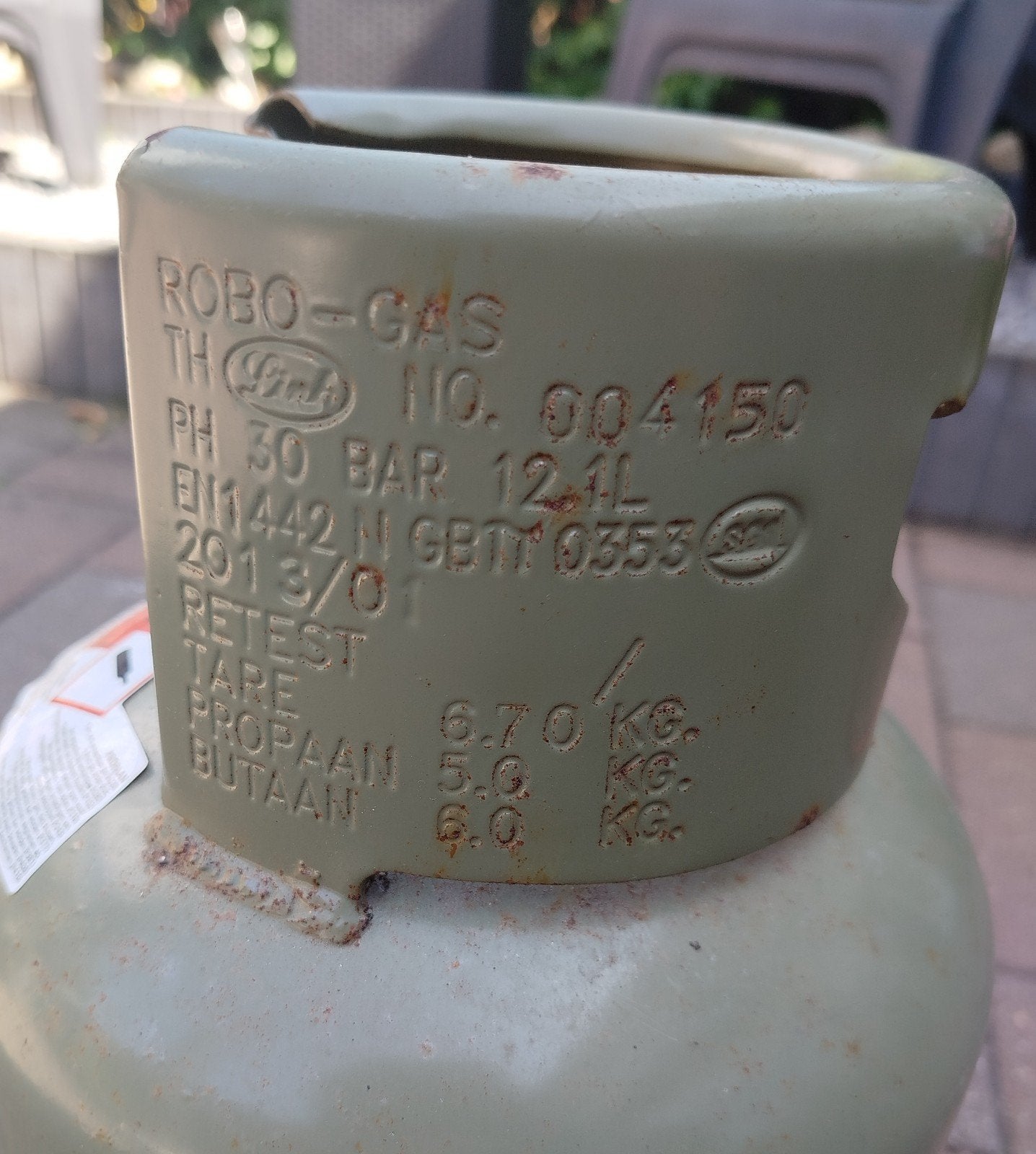 Gasfles, Ophalen, Overige materialen, Rechthoekig, Minder dan 40 cm