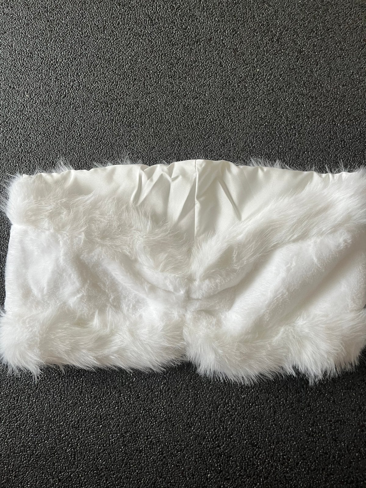 Wit jasje bont mooi gevormd nieuw, Ophalen, Nieuw, Wit, Accessoires