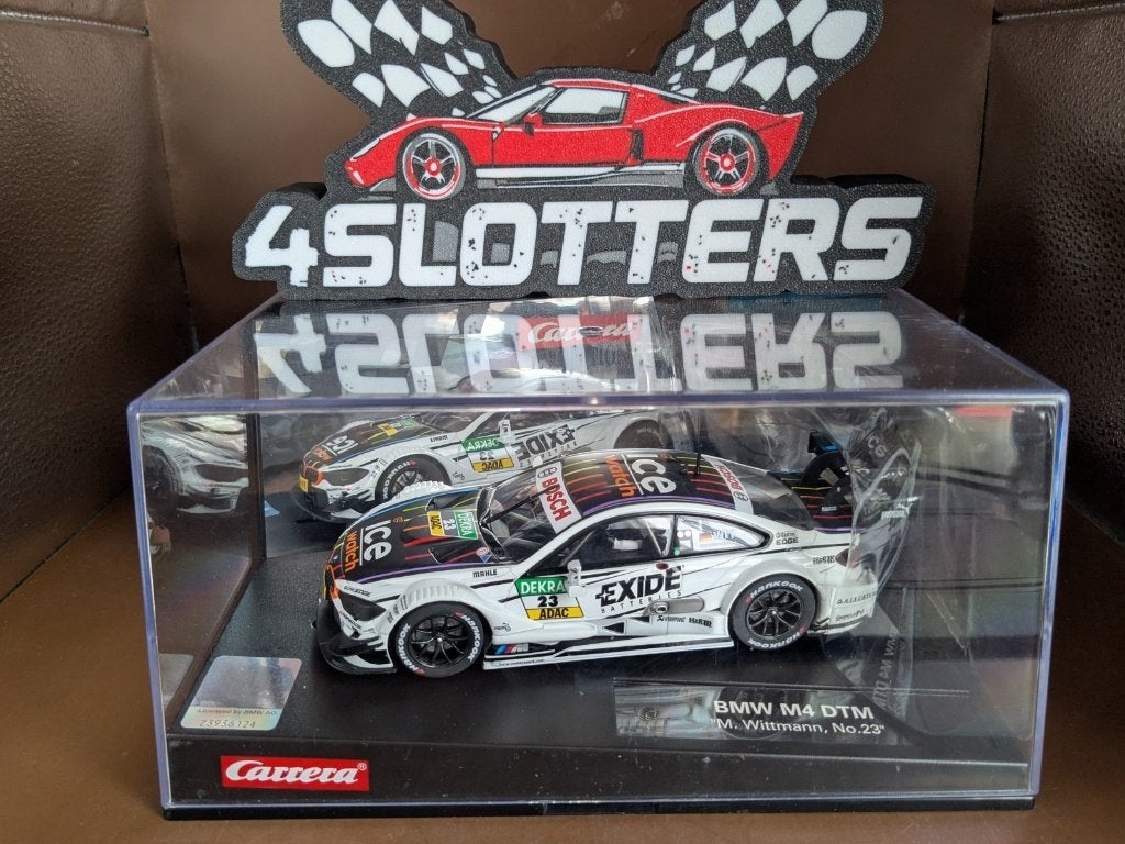 Carrera Evo BMW M4 #23 Exide Batteries 1e DTM 2014, Ophalen of Verzenden, Nieuw, Elektrisch, Carrera