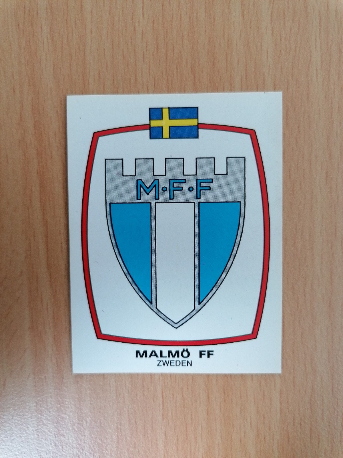 Panini Voetbal 88 #419 Malmö embleem., Verzamelen, Ophalen of Verzenden, Zo goed als nieuw