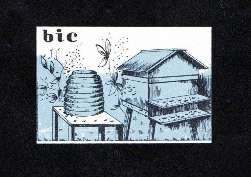Etiket Bijen Honing Bijenkorf Bijenkast (1)., Ophalen of Verzenden, Zo goed als nieuw