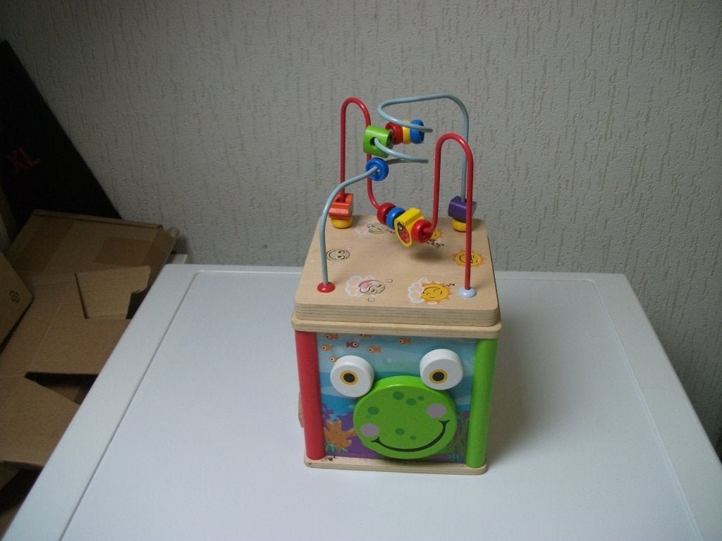 Speelkubus kikker, Ophalen of Verzenden, Gebruikt