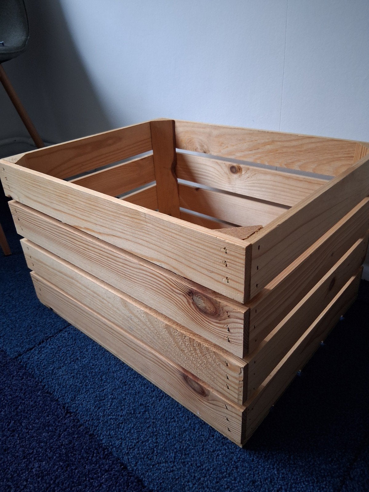 Houten krat kist 51x41x31cm - Ideaal voor opslag of decorati, Ophalen, 40 tot 60 cm, 50 tot 75 cm, Minder dan 35 cm