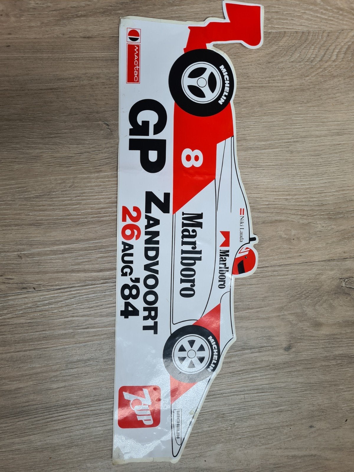Sticker Zandvoort 84, Verzamelen, Ophalen of Verzenden, Zo goed als nieuw, Ajax, Poster, Plaatje of Sticker