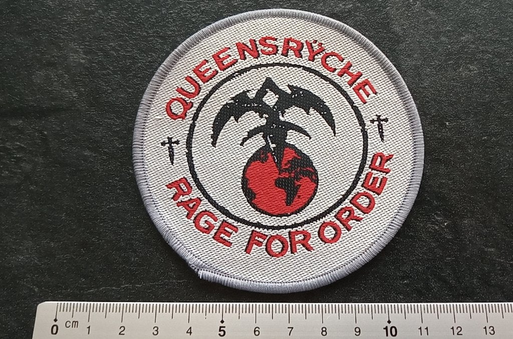 Queensryche zeldzame vintage 1986 Rage for order patch q8, Verzamelen, Ophalen of Verzenden, Nieuw, Kleding