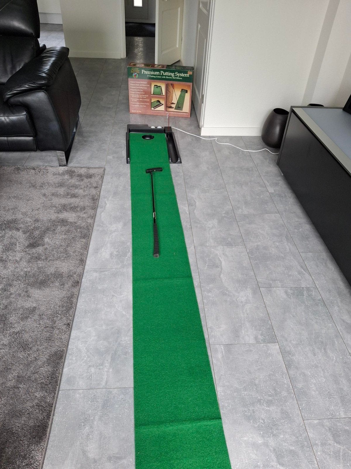 Putting systeem met putter en 2 ballen., Ophalen, Zo goed als nieuw, Club